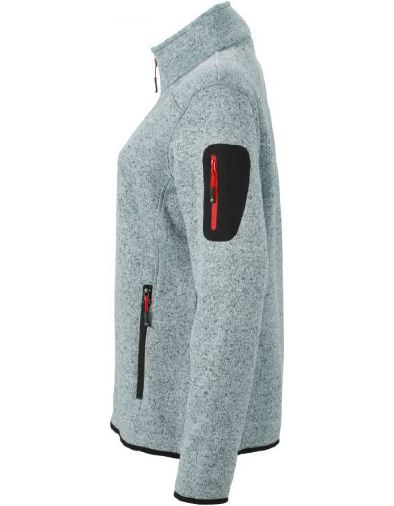 Jachetă tricotată din fleece pentru femei